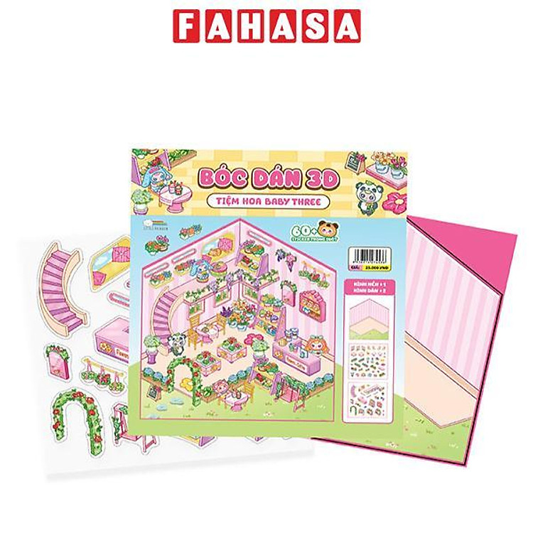 Bóc Dán 3D – Tiệm Hoa Baby Three