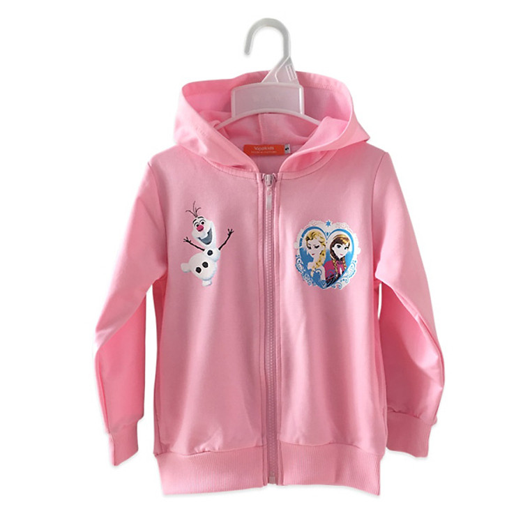 Áo Khoác Bé Gái Da Cá Elsa & Anna Vinakids 339900187 - Hồng Phấn