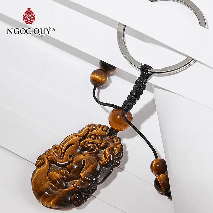 Móc Khóa Con Giáp Đa Mắt Hổ – Ngọc Quý Gemstones