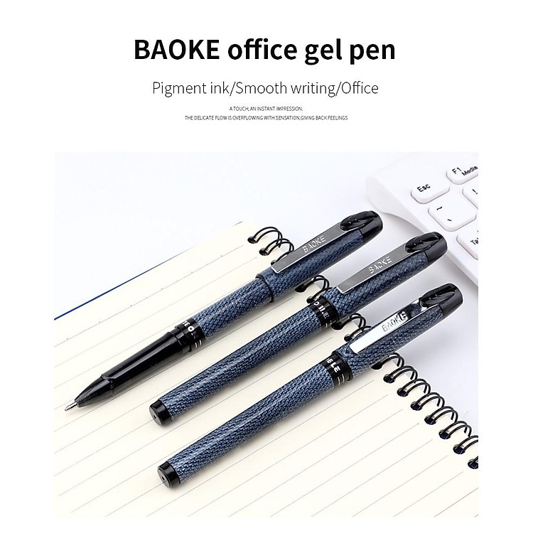 Bút Mực Gel Da Rắn Mịn BAOKE PC2528 (0.5mm) - Ảnh 7
