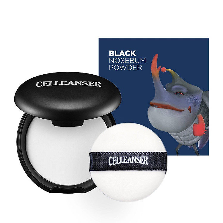 Phấn phủ kiềm dầu không màu CELLEANSER Larva Black No-Sebum Powder 5g