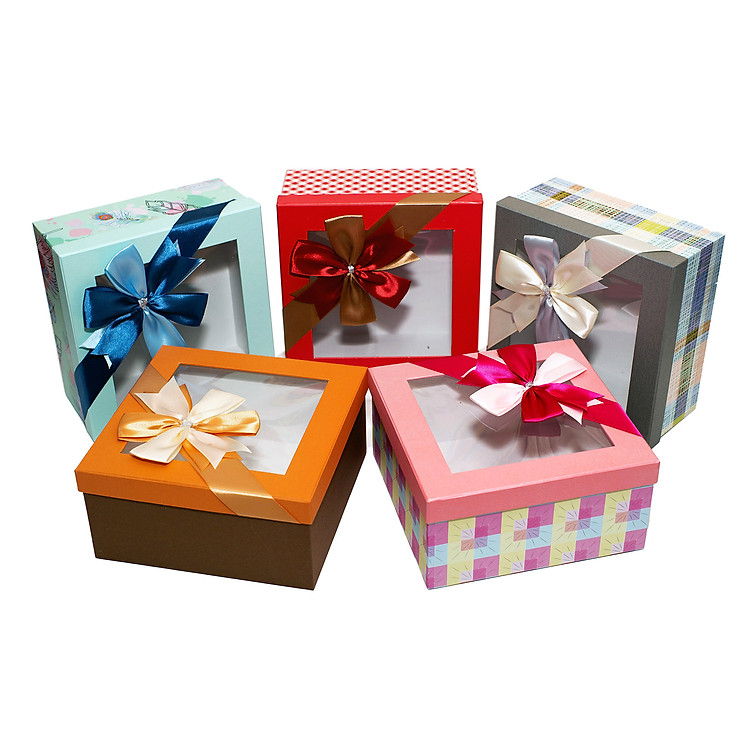 Hộp Quà Vuông Kiếng V050 (22x22x11 cm)