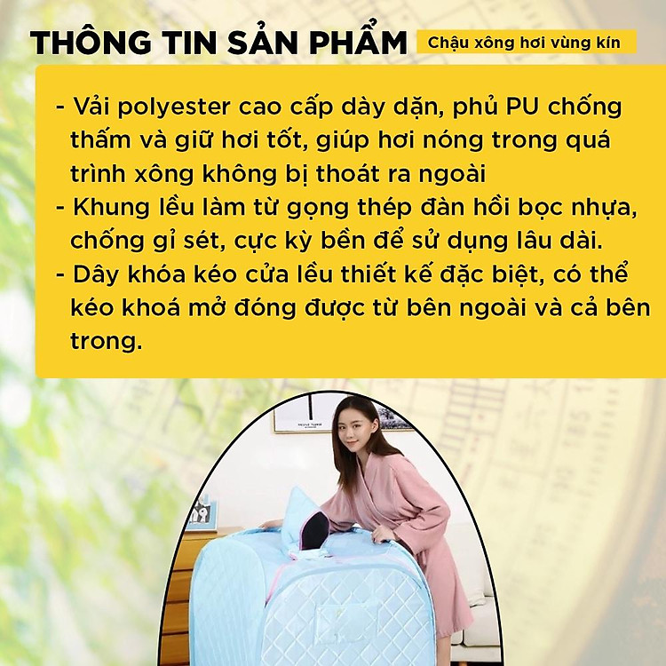 Combo Lều Xông Hơi Cao Cấp ZitaHima Chính hãng Giá rẻ - Hình ảnh 2