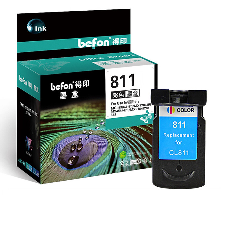 Hộp Mực Befon CL-811 Cho Máy In Canon MP245/MP258/268/MP276/MP486/MP496/497/MX416/MX328/MX338