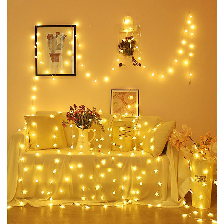 Đèn Led Trang Trí Dài 10M - 80 Bóng Trang Trí Noel Lễ Tết