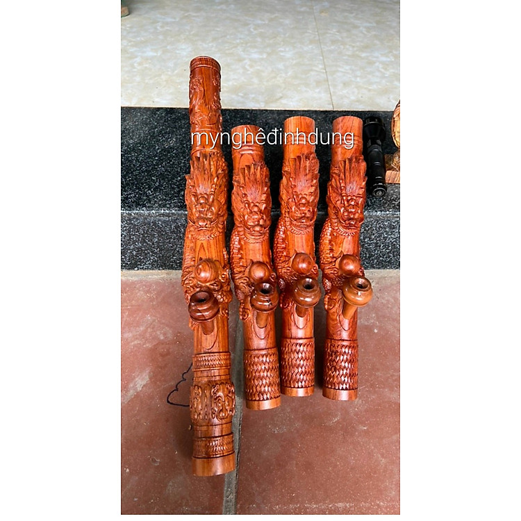 Điếu Cày Hút Thuốc Gỗ Hương Đá (60x7x7cm) - Ảnh 3