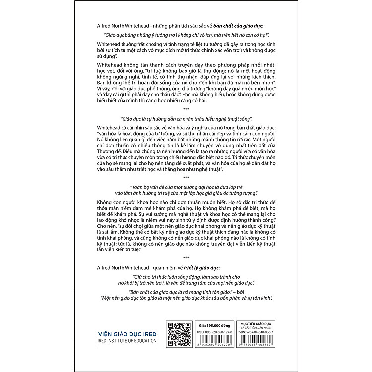 Mục Tiêu Giáo Dục Và Các Tiểu Luận Khác (The Aims of Education and Other Essays) - Ảnh 5