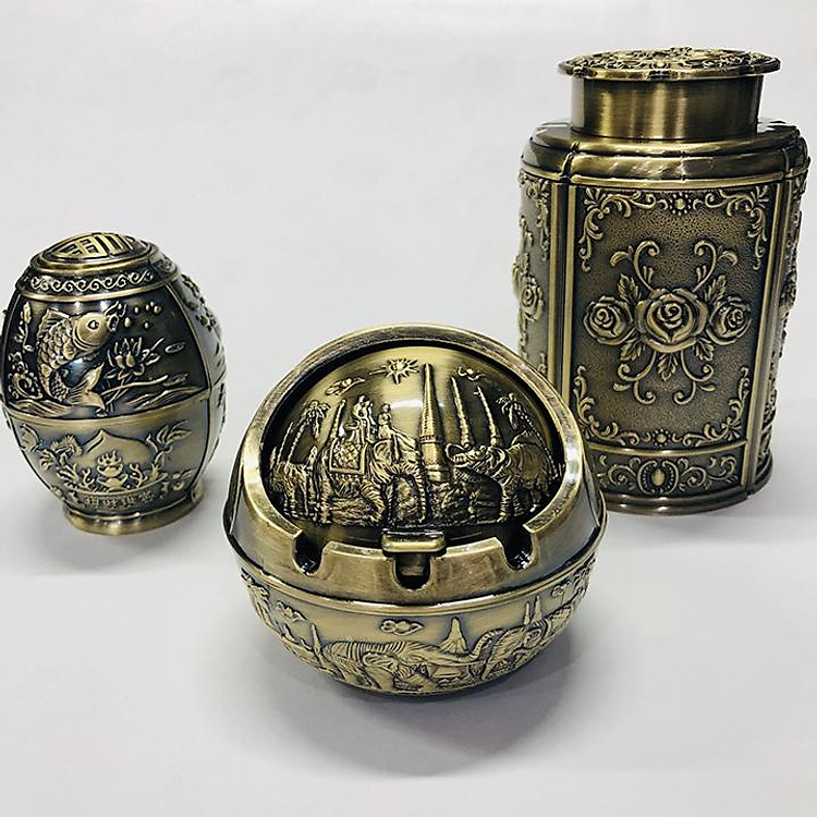 Bộ sản phẩm 3 món hộp chè - hộp tăm - gạt tàn