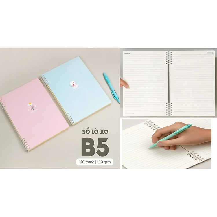 Sổ Lò Xo Đường Kẻ Ngang B5