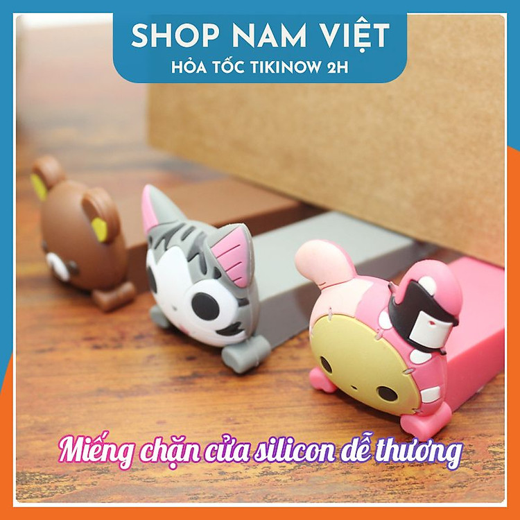 Miếng Chặn Cửa Silicon Gấu NAVIVU Chính hãng Ưu đãi - Hình ảnh 3