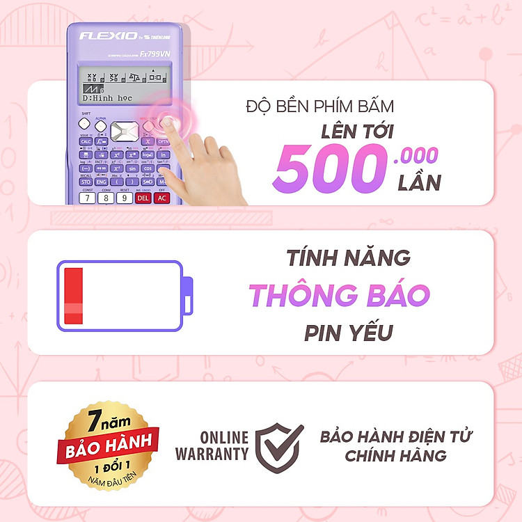 Máy Tính Khoa Học Flexio - Thiên Long Fx799VN - Ảnh 7