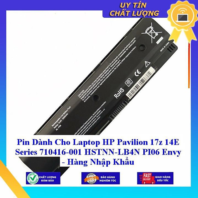 Pin dùng cho Laptop HP Pavilion 17z 14E Series 710416-001 HSTNN LB4N PI06 Envy - Hàng Nhập Khẩu MIBAT716