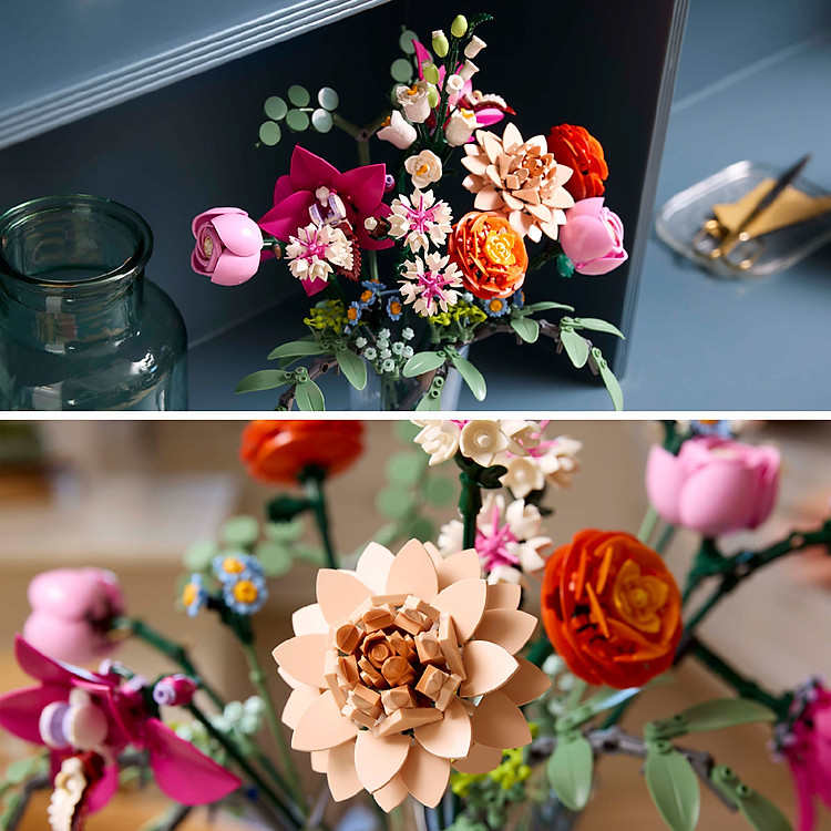 LEGO BOTANICALS 10342 Bó Hoa Lắp Ráp Chính hãng Giá tốt - Hình ảnh 5