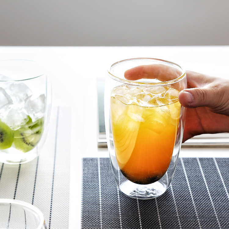 Ly thủy tinh 2 lớp NKS.GL82 size 450ml chịu nhiệt