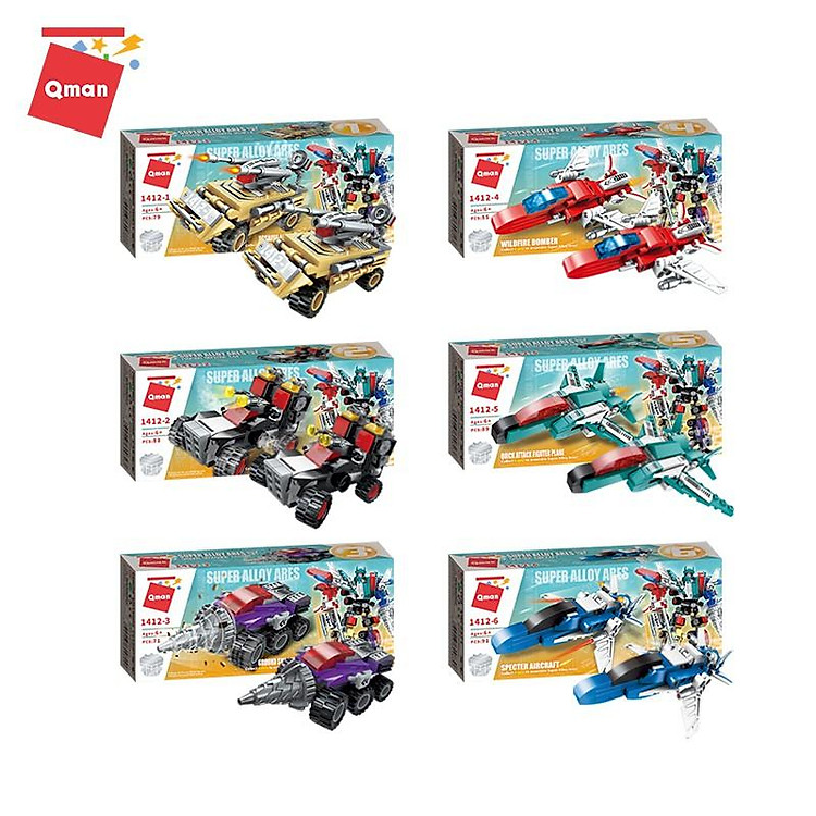 Đồ chơi xếp hình Người máy 6 trong 1 Chính hãng Giá rẻ - Hình ảnh 3