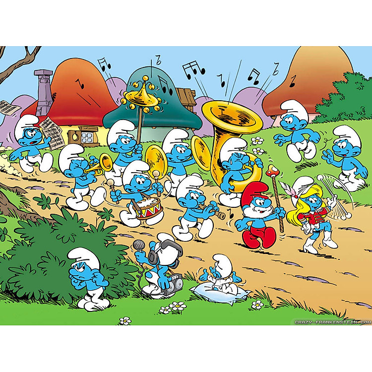 Mua Bộ tranh xếp hình 150 mảnh Làng Xì Trum Chính hãng Giá tốt - Hình ảnh 2