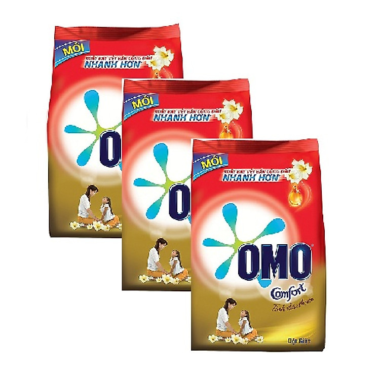 Combo 3 gói bột giặt Omo Comfort tinh dầu thơm ( 720g / gói )