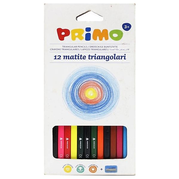 Hộp Bút Chì Màu Tam Giác Jumbo (12 chiếc)
