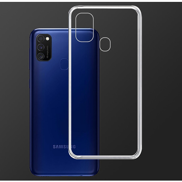 Ốp Lưng Điện Thoại Samsung Galaxy M21 - 01300 - Ốp dẻo trong - Hàng Chính Hãng