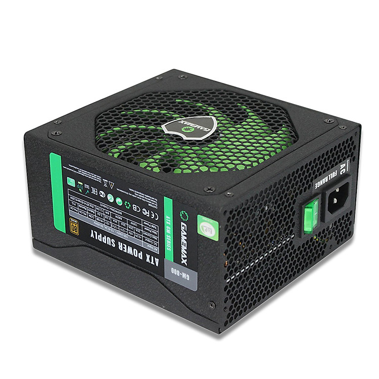 Nguồn Máy Tính PSU Gamemax GM-800 800W 140mm (Đen) - Hàng Chính Hãng