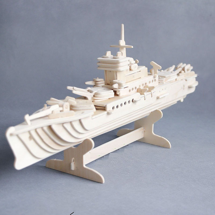 Đồ chơi lắp ráp gỗ 3D Mô hình Tàu Tuần Dương Hạm