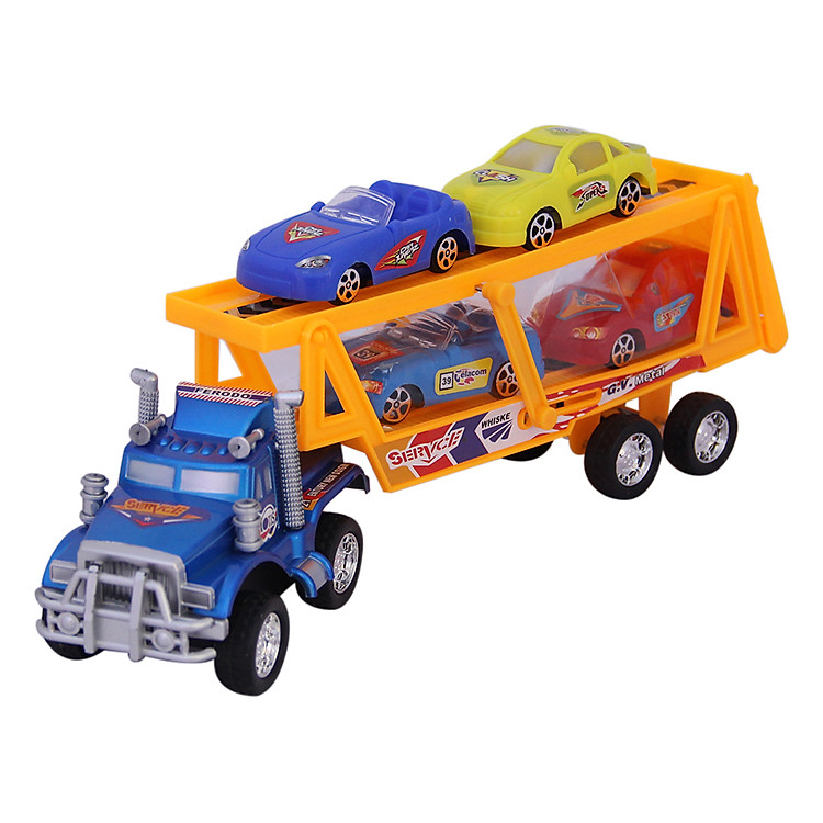 Xe Container Tai 4 Xe Hoi Trung LONGTHUYTOYS 8301