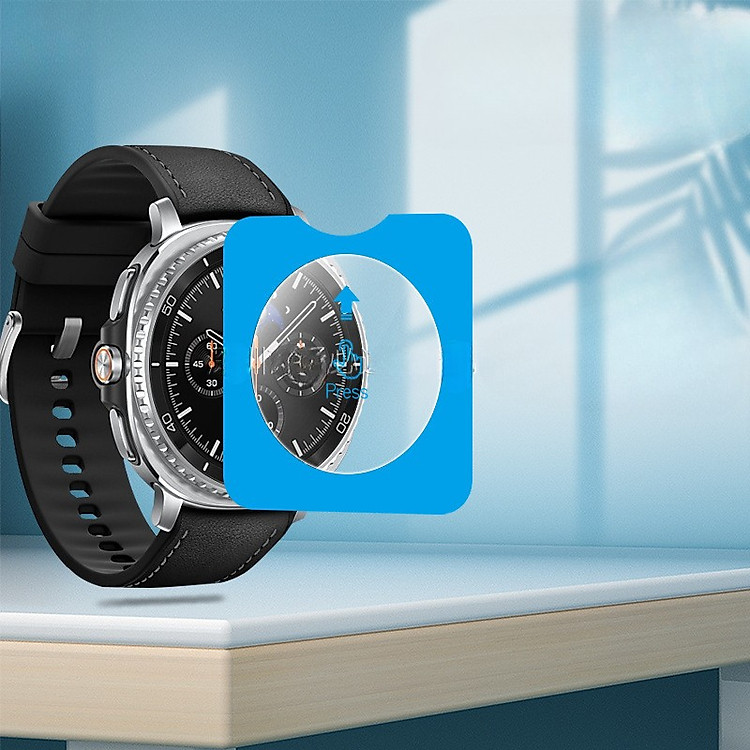 Miếng Cường Lực Dán Màn Hình Dành Cho Samsung Galaxy Watch 8/ Galaxy Watch Ultra/ Galaxy Watch 7 44/40mm Kai.N Glass HD kèm khung dán_ Hàng chính hãng