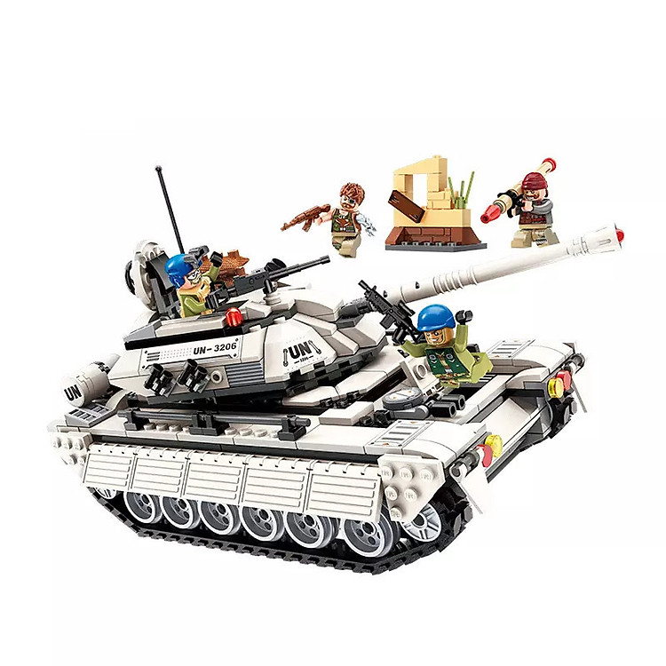 Đồ chơi lắp ráp xe tăng Qman 3206 Chính hãng Giá rẻ - Hình ảnh 4