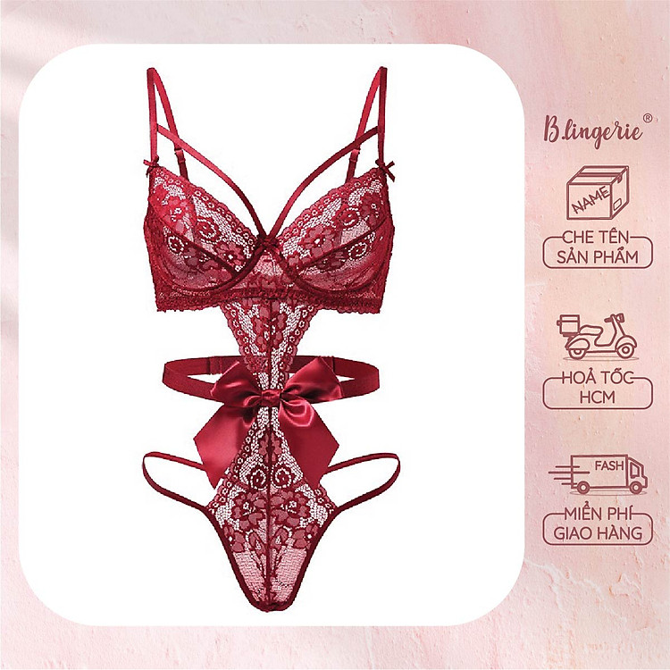 Bộ Bodysuit Nữ Ren - B.Lingerie