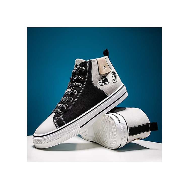 Giày Sneakers Nam Nữ Itabi Cổ Cao Hoạ Tiết Đôi Giày Cá Tính
