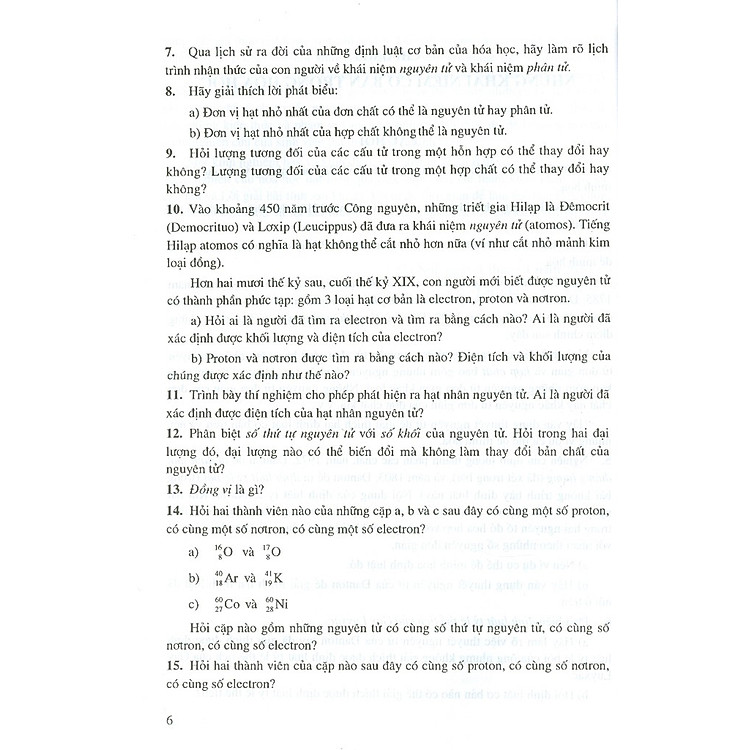 Bài Tập Hóa Học Vô Cơ - Quyển I - Lý Thuyết Đại Cương Về Hóa Học (Tái bản năm 2020) - Ảnh 5