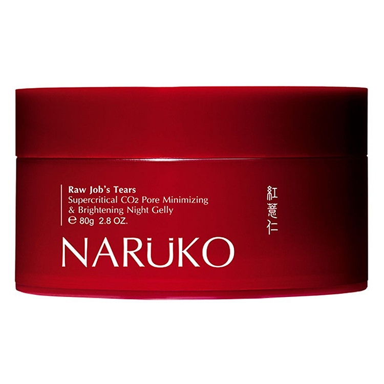 Naruko Ý Dĩ Nhân Đỏ - Mặt Nạ Ngủ RJT Supercritical CO2 Pore Minimizing And Brightening Night Gelly (80g)