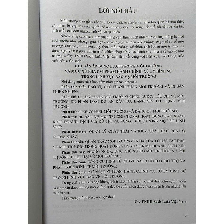 Chỉ Dẫn Áp Dụng Luật Bảo Vệ Môi Trường Và Mức Xử Phạt Vi Phạm Hành Chính, Xử Lý Hình Sự Trong Lĩnh Vực Bảo Vệ Môi Trường - Ảnh 3