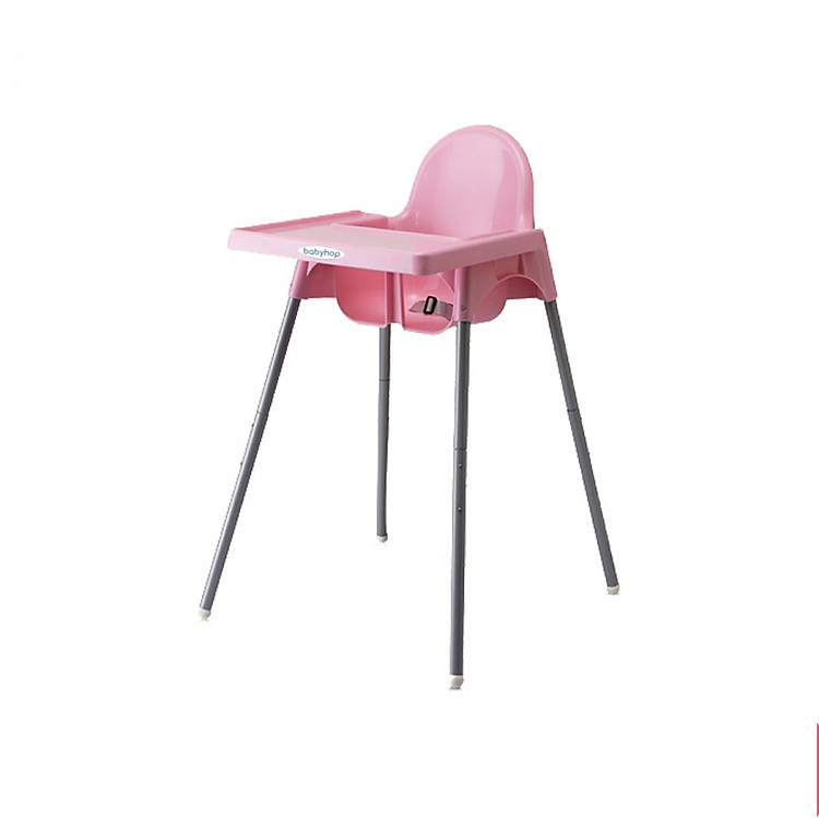 Ghế Ăn Trẻ Em Glosby Babyhop BH-501PA– Hồng - Chân Điều Chỉnh