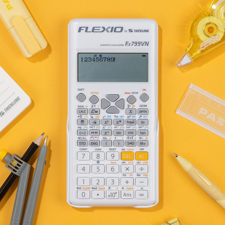 Máy Tính Khoa Học Flexio - Thiên Long Fx799VN (Màu Trắng) - Ảnh 7