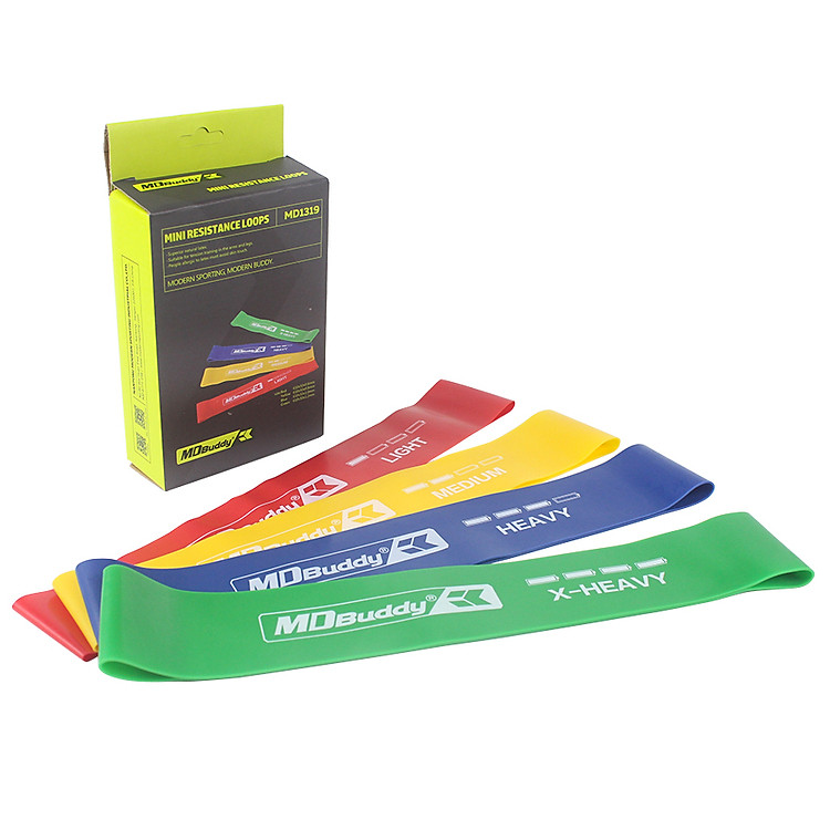Bộ 4 dây đàn hồi tập thể lực Resistance Loops MD1319