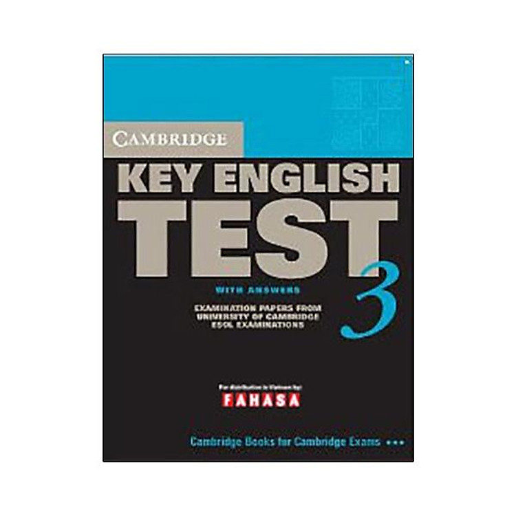 Cambridge Key English Test 3 with Answers