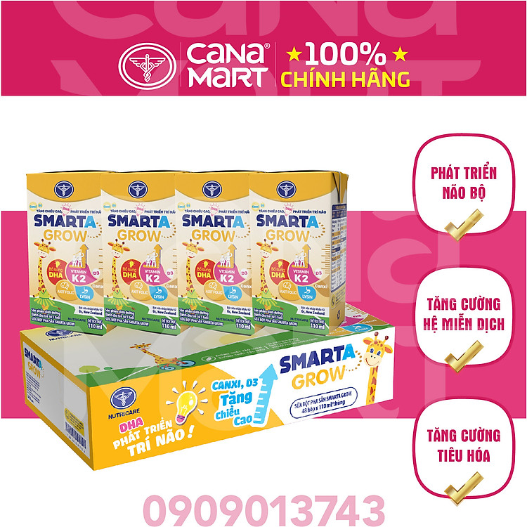 Tìm mua tại Avakids:Nơi Thùng sữa Nutricare Smarta Grow 110ml, tràn ngập Khuyến mãi, Ưu đãi