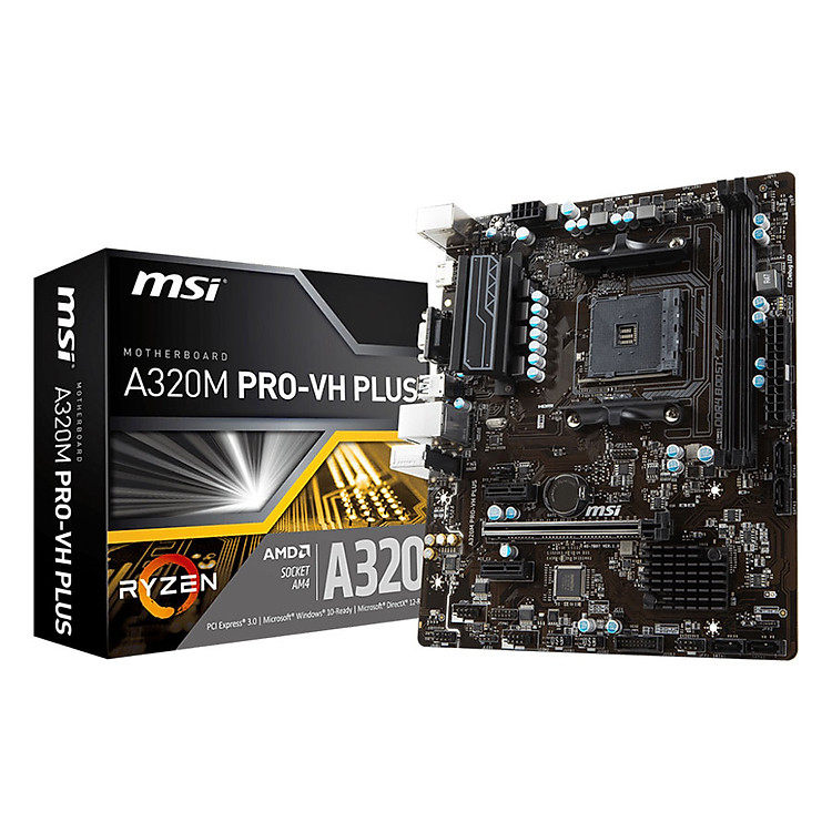 Bo Mạch Chủ Mainboard MSI A320M PRO-VH PLUS Socket AM4 - Hàng Chính Hãng