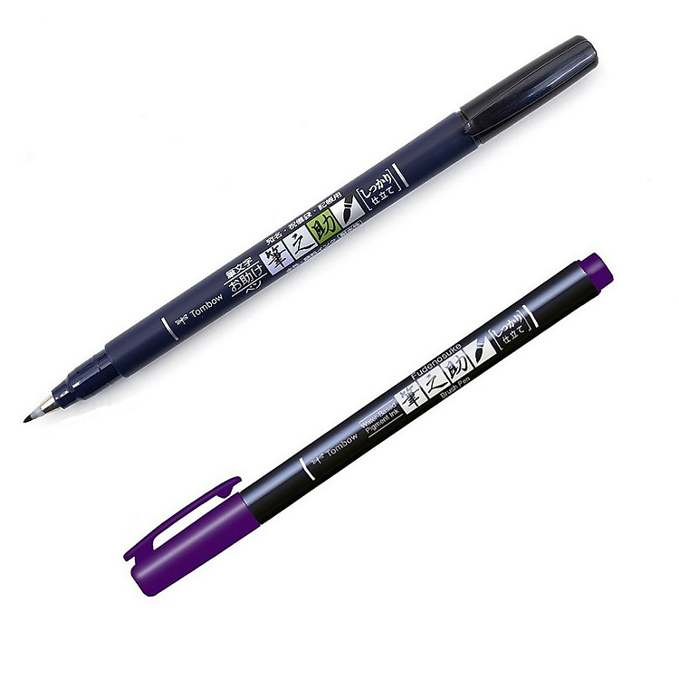 Bộ Bút Viết Thư Pháp Tombow Fudenosuke Colouring (2 chiếc)