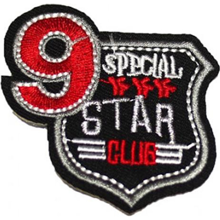 Patch ủi sticker vải - Số 9 Special Star Club