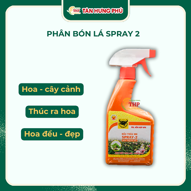 Phân Bón Lá Cao Cấp NPK Đầu Trâu MK SPRAY-2 Bình 500ml