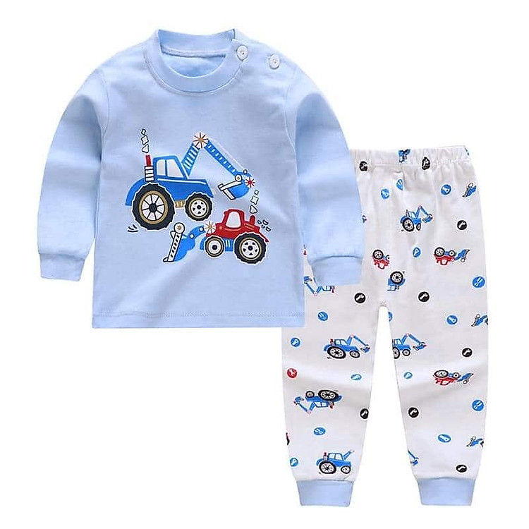 Combo 2 Bộ Cotton Thu Đông Loại Xịn Hàng Xuất Chất Cho Bé Trai Mẫu Mới 2Z09T