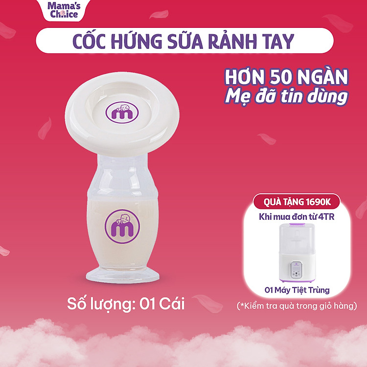 Tìm mua tại Avakids:Cốc Hứng Sữa Mama’s Choice Silicone, tràn ngập Khuyến mãi, Ưu đãi