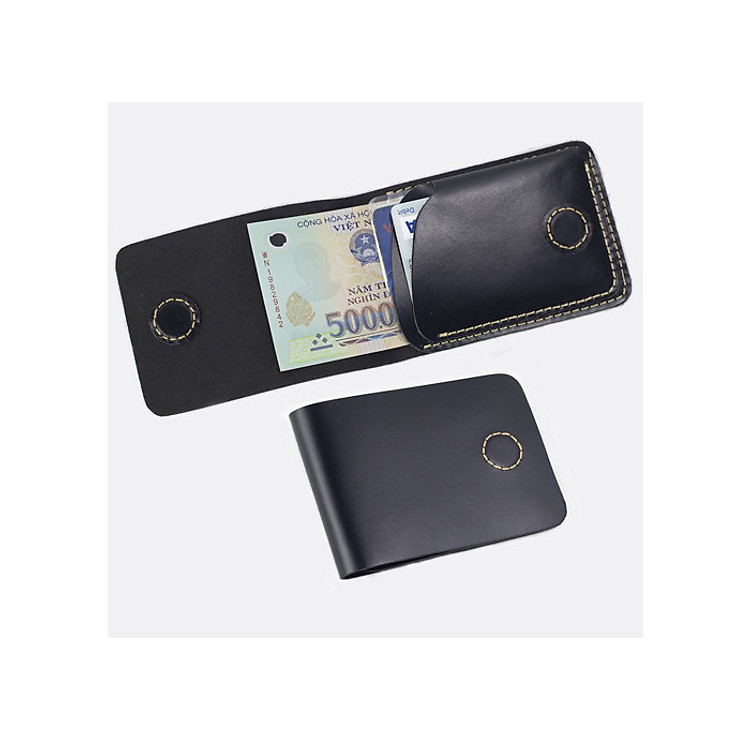 Ví Sen/ Ví Nam/ Bóp Nam Mini Classic Da Bò Thật 100%- VI94