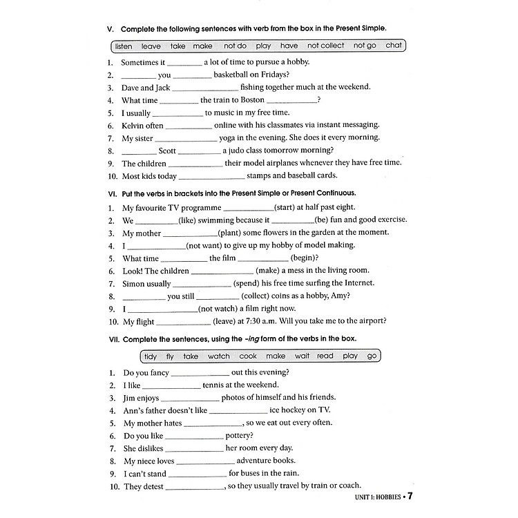 Bài Tập Tiếng Anh 7 - Có Đáp Án - Ảnh 2