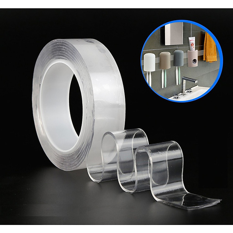 Băng Keo Nano Dán 2 Mặt Trong Suốt - Ảnh 6