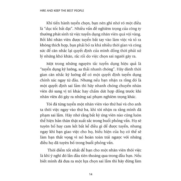 Bí Quyết Tuyển Dụng & Đãi Ngộ Người Tài (Tái Bản) - Ảnh 3