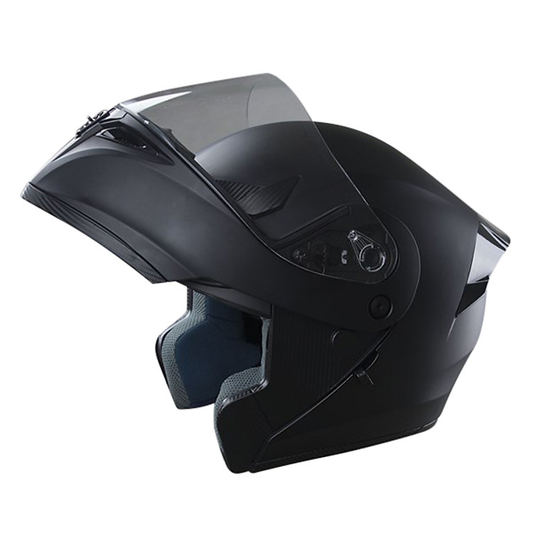 Mũ Bảo Hiểm Royal M168 Lật Cằm Đen Nhám