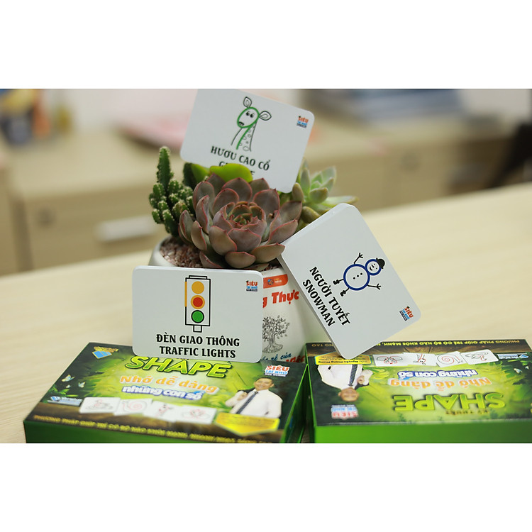 Bộ thẻ học thông minh FLASHCARD SHAPE (100 thẻ) - Ảnh 7